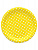 Тарелки бумажные Горошек Yellow Pin Up (23 см 6 шт) ФЛ-6236