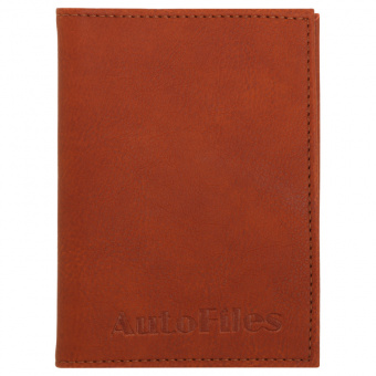 Бумажник водителя + паспорт экокожа коричневый
