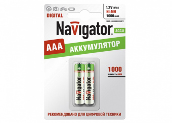 Батарейка аккумулятор HR03 Navigator AAA 1000 mAh