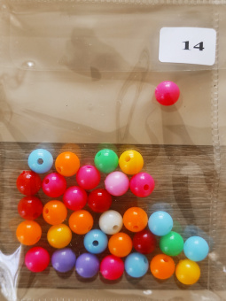 Бусины пластик ассорти №14