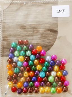 Бусины пластик цветные №37