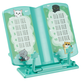 Подставка для книг пластик 200*200 Коты