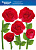 Наклейка оформительская Красные розы 332*470 07.793.00