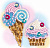 Набор для бисероплетения Мороженое и пирожное АФ 10-083