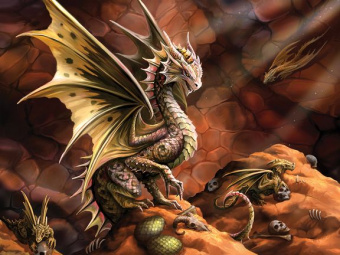 Пазлы 500 деталей Пустынный Дракон 3D Desert Dragon