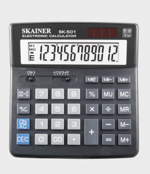 Калькулятор 12 разряд Skainer 156*157 SK-501N