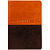 Обложка на паспорт Duo кожа осень+коричневый тиснение фольгой