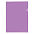 Папка угол А4 0,15 мм Фиолетовая прозрачная