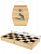 Шахматы деревянные поле 29 см фигуры из дерева парафинированные ИН-8057