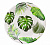 Тарелки бумажные Тропические листья (23 см 6 шт еврослот) 5306